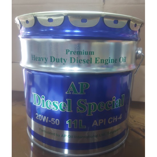 AP Diesel Special , Premium Heavy Duty Disel Engine Oil  API CH4 , 20W50 - 11 Ltr