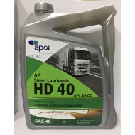 AP SUPER LUBRICANTS HD 40 API SD/CC , SAE 40 - 5 Ltr
