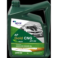 AP GOLD CNG API SN , 20W50  - 4 Ltr