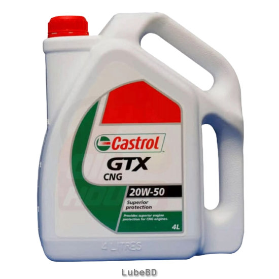 Castrol GTX CNG 20W50 Engine Oil - 4 Ltr