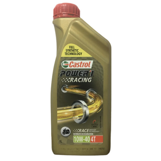 Castrol Power 1 Racing, Full SYNTHETIC, 10W40, 4T - 1 Ltr 