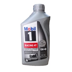 Mobil 1 Racing 4T, Advanced Fully Synthetic 4 Stroke Motorcycle Oil, 10W40 - 1 Ltr