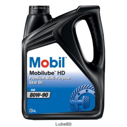 Mobil Mobilube HD 80W90 Premium Multi-Purpose Gear Oil, 80W90 - 4 Ltr
