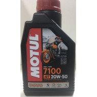 MOTUL 7100 , Fully Synthetic 4 Stroke Motor Oil 4T , 20W50 - 1 Ltr