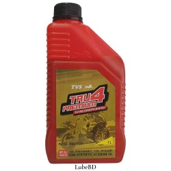 TVS TRU4 SYNTHETIC For Two Wheeler Synthetic Blend Engine Oil, 10W30 SL - 1 Ltr