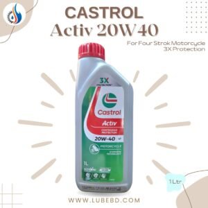 Castrol Activ 4T 20W-40 Mineral Motorcycle Engine Oil (1 Litre) bottle