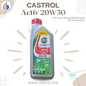 Castrol Activ 4T 20W-50 Mineral Motorcycle Engine Oil (1 Litre) bottle