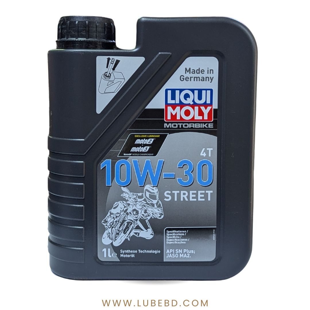 Liqui Moly 4T Street 10W-30 Semi-Synthetic Motorcycle Engine Oil (1 Litre) bottle