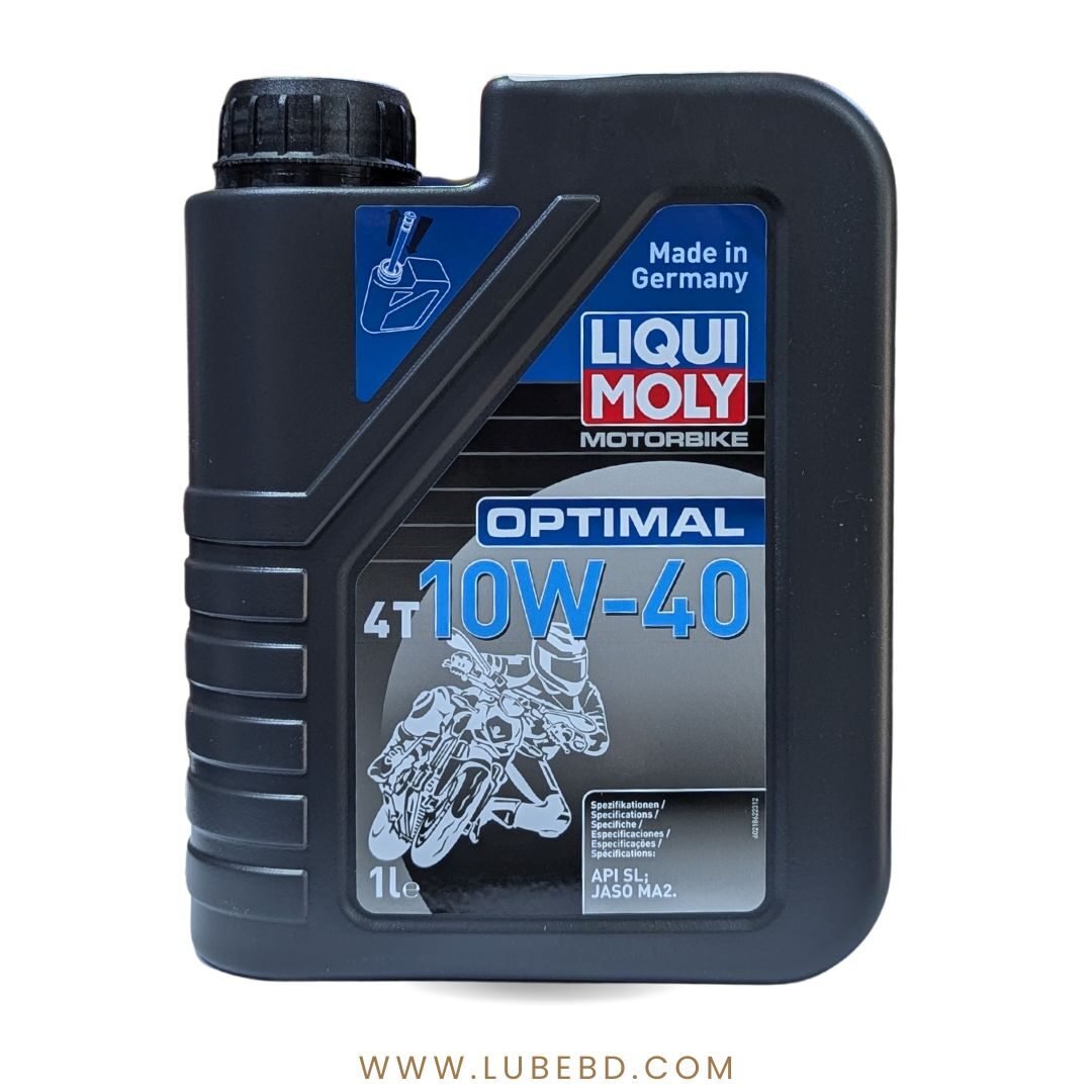 Liqui Moly Optimal 10W-40 Mineral Motorcycle Engine Oil (1 Litre) bottle