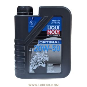 Liqui Moly Optimal 20W-50 Mineral Motorcycle Engine Oil (1 Litre) bottle