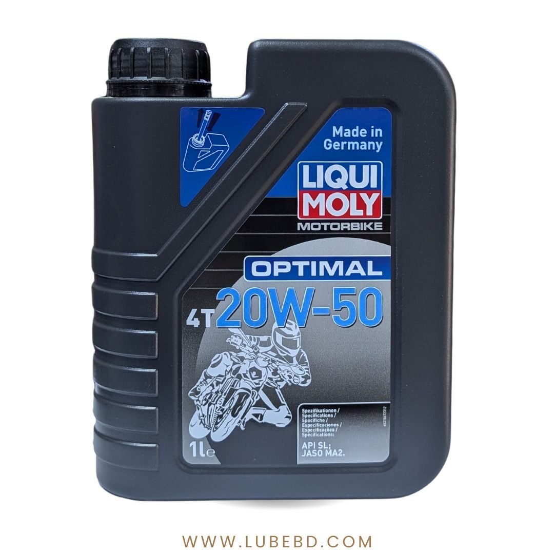 Liqui Moly Optimal 20W-50 Mineral Motorcycle Engine Oil (1 Litre) bottle