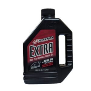 Maxima Racing 10W-40 Motorcycle Engine Oil (1 Litre) bottle