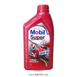 Mobil Super 4T Showroom Mineral Motorcycle Engine Oil (1 Litre) bottle