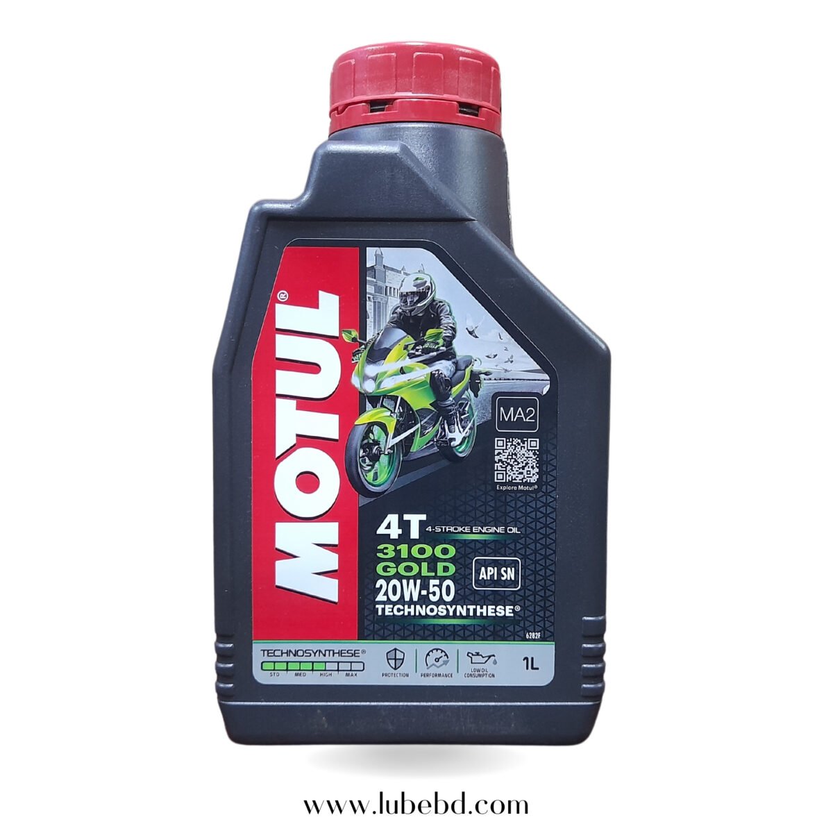 Motul 3100 20W-50 Semi-Synthetic Motorcycle Engine Oil (1 Litre) bottle