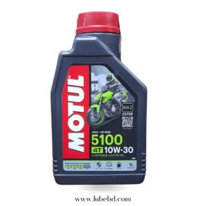 Motul 5100 10W-30 Semi-Synthetic Motorcycle Engine Oil (1 Litre) bottle