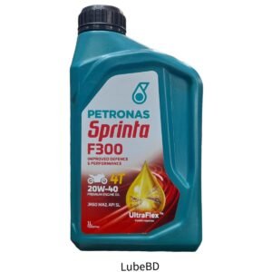 Petronas 4T F300 20W-40 Mineral Motorcycle Engine Oil (1 Litre) bottle