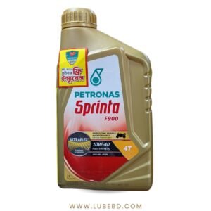 Petronas 4T F900 10W-40 Full Synthetic Motorcycle Engine Oil (1 Litre) bottle