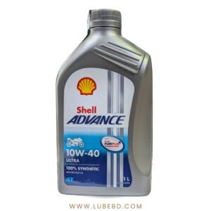 Shell 4T Ultra 10W-40 Full Synthetic Motorcycle Engine Oil (1 Litre) bottle