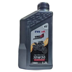TVS 10W-30 SYN Showroom Full Synthetic Motorcycle Engine Oil (1.2 Litre) bottle